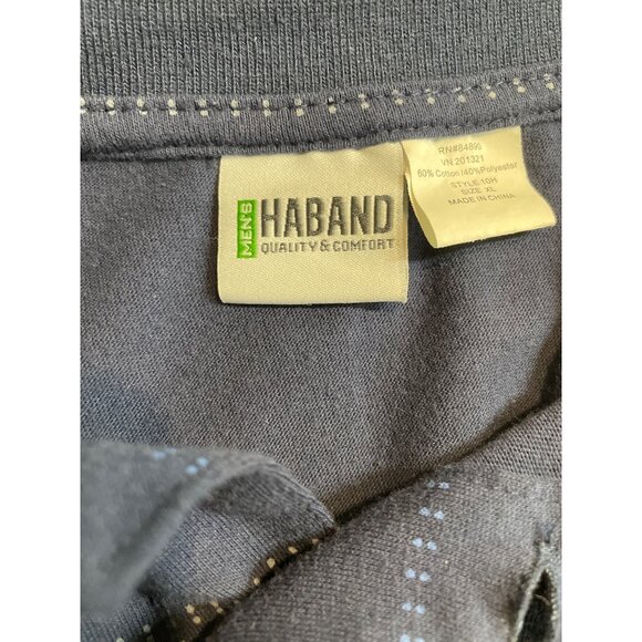 Haband Men's Size XL Polo Shirt w/ Banded Hem Waist Band Golf Pockets Buttons - Picture 8 of 10